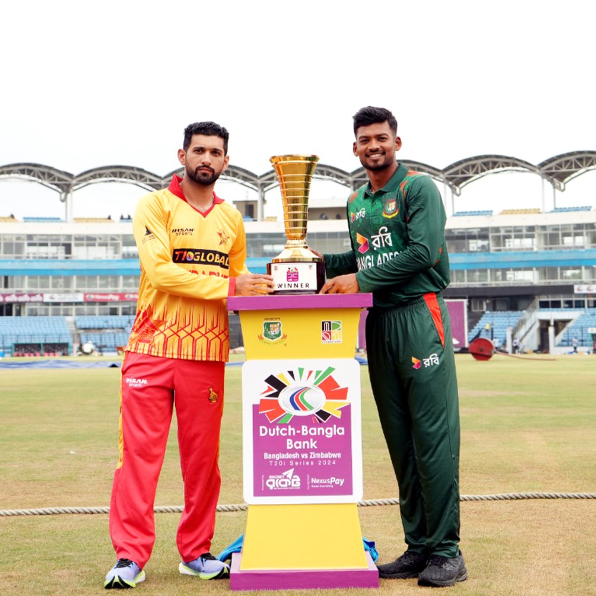Trophy Unveiling DutchBangla Bank T20i Series 2024 Bangladesh vs Zimbabwe