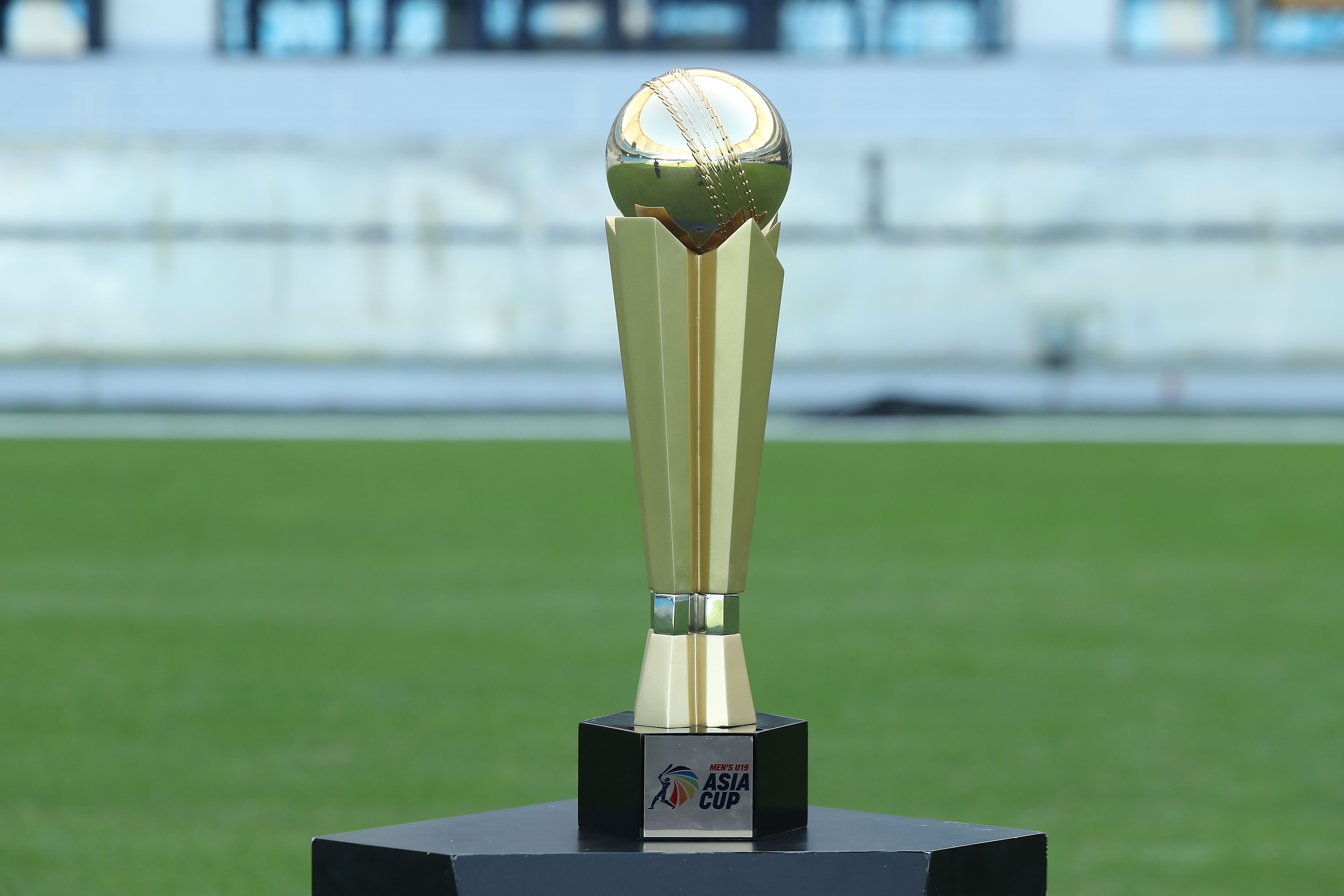 Captains With Trophy ACC Men's U19 Asia Cup 2023 Final