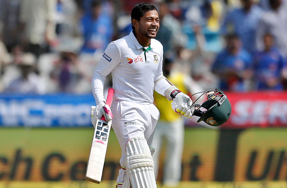 India bat again after Mushfiq's splendid ton