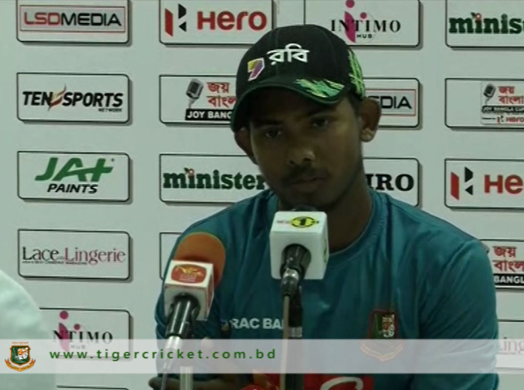 Mosaddek Hossain talks about the game plan