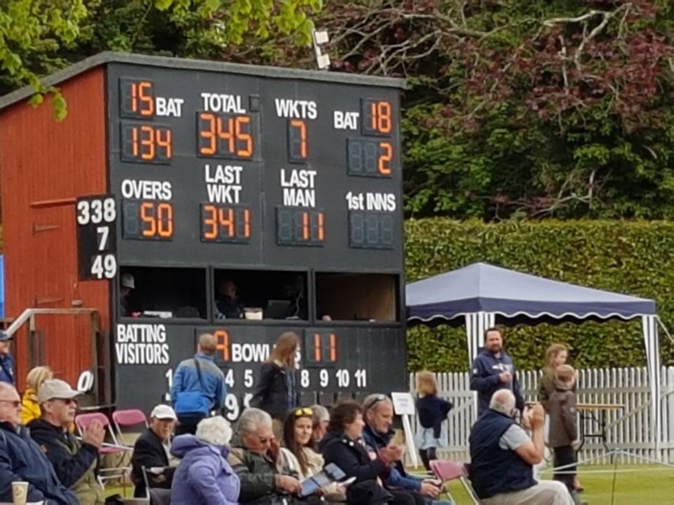 First practice match abandoned due to rain