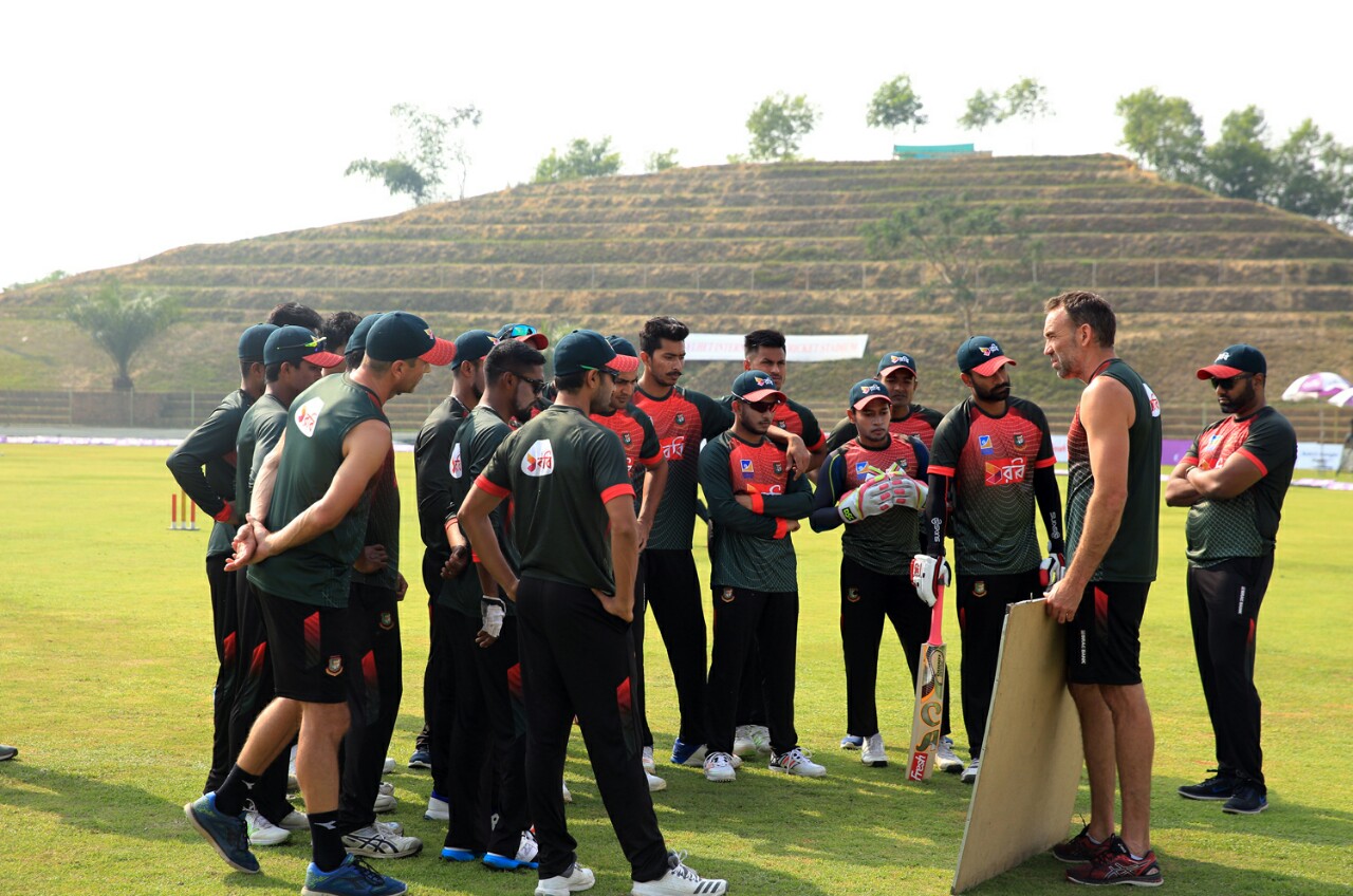 [Photos] : Bangladesh team practice session at SICS, Sylhet.