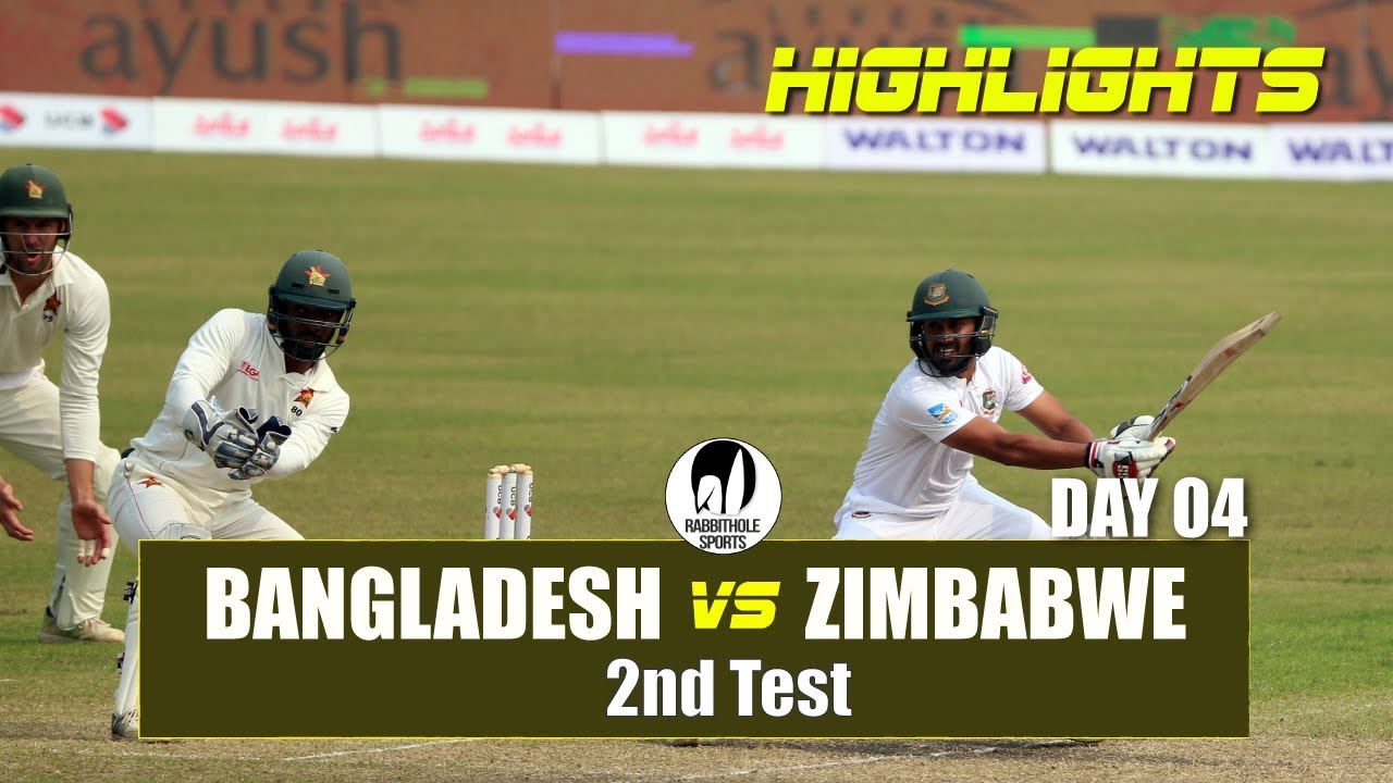 [Highlights] : Bangladesh vs Zimbabwe | 2nd Test | Day 4