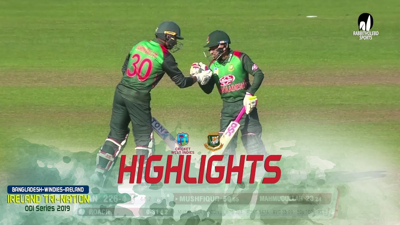 [Highlights] : Bangladesh vs Windies || 5th Match || Tri-Series 2019