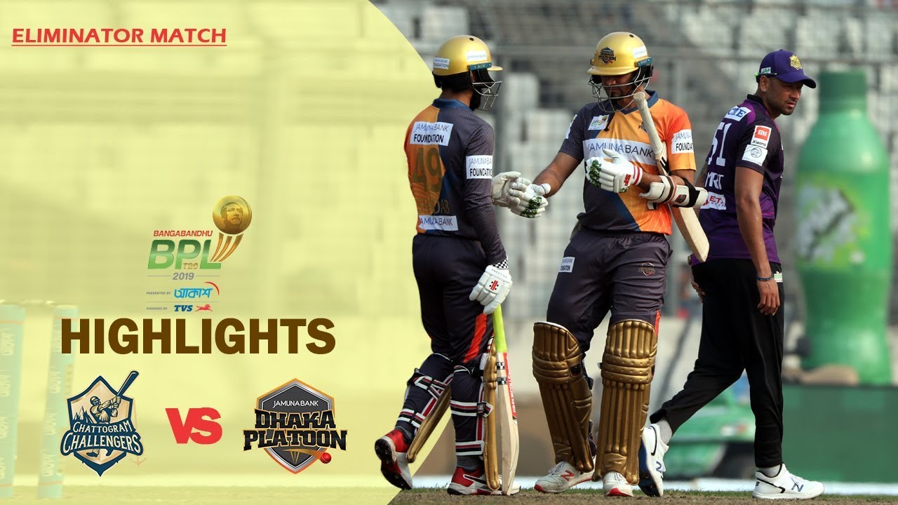 [Highlights] : Chattogram Challengers vs Dhaka Platoon | 43rd Match | Season 7 | Bangabandhu BPL 2019