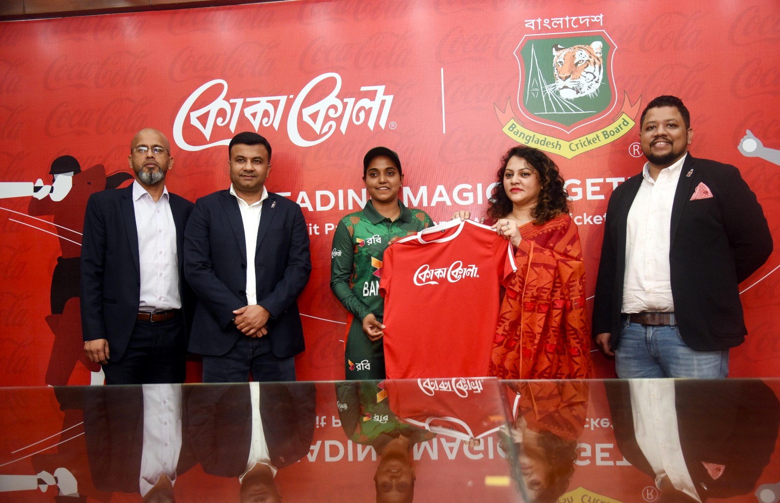 Coca-Cola is the Kit Sponsor of the Bangladesh Women's National Cricket Team
