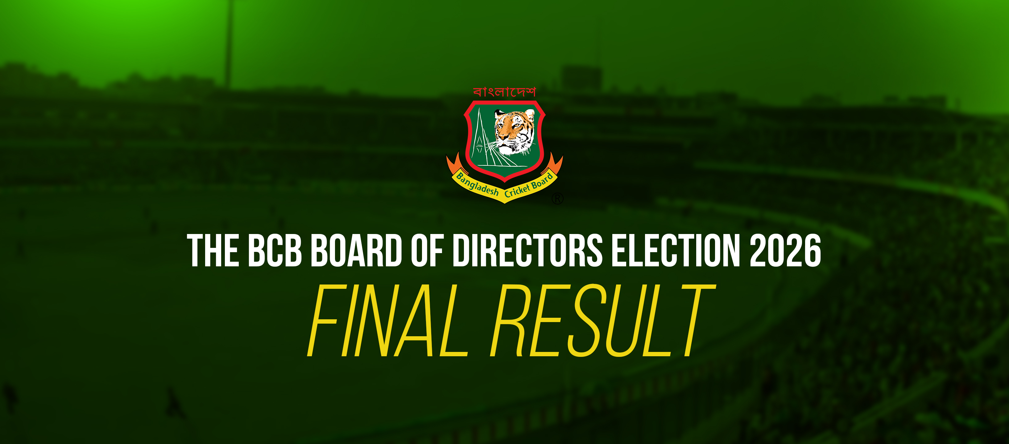 BCB Board of Directors Election 2026 - Final Result
